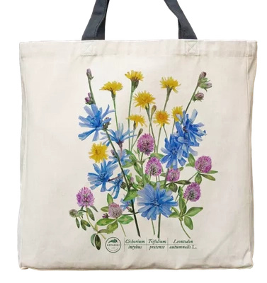 Roadside flowers — premium cotton bag