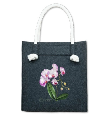 Orchid phalaenopsis — premium felt bag