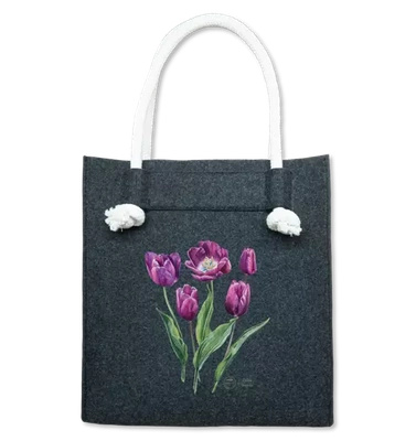 Tulip 'Negrita' — premium felt bag