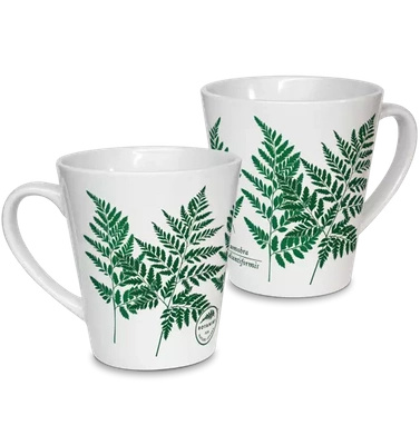 Leather fern — latte mug