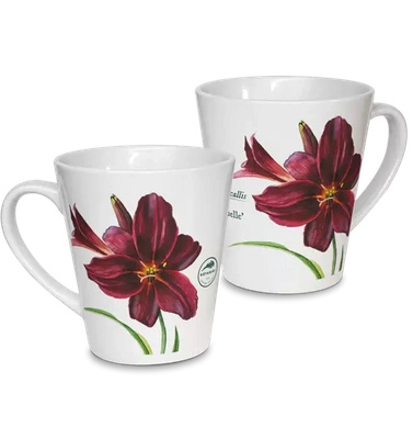 Daylily 'Black Emanuelle' — latte mug