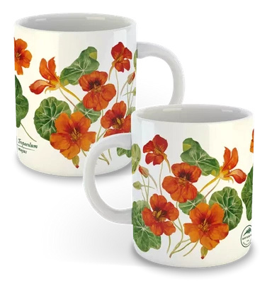 Garden nasturtiums vine — classic mug