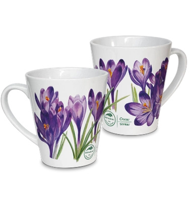 Spring crocus — latte mug