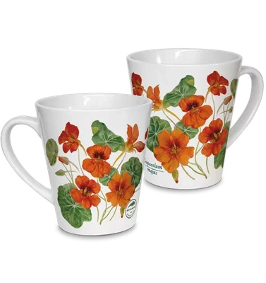 Garden nasturtium — latte mug