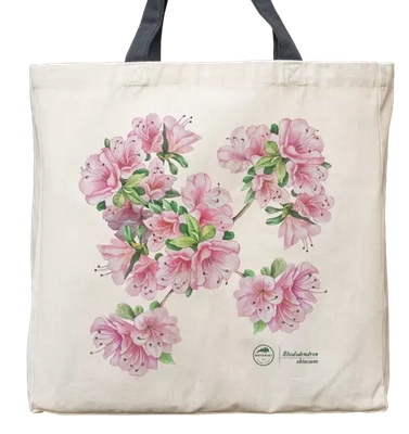 Common rhododendron — premium cotton bag