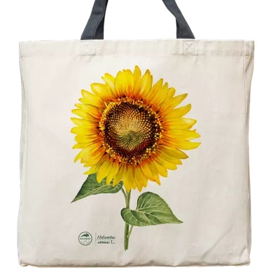 Common sunflower — premium cotton bag