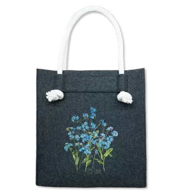 Forget-me-nots — premium felt bag