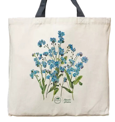 Forget-me-nots — premium cotton bag