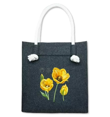 Tulip 'Crystal Star' — premium felt bag