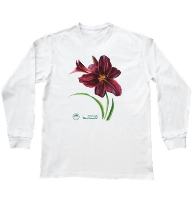 Black Emanuelle daylilies — long sleeve t-shirt