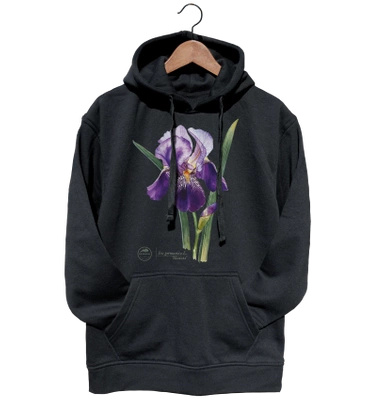 Bearded iris 'Alcazar' — hoodie