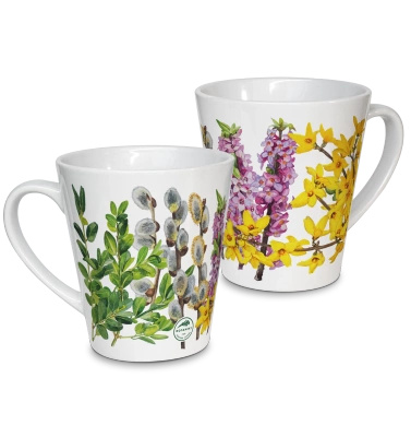 Spring shrubs — latte mug
