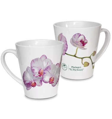 Orchid phalaenopsis — latte mug