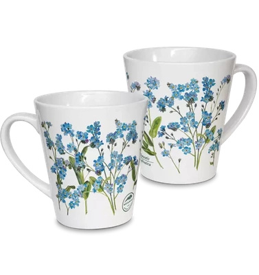 Forget-me-nots — latte mug