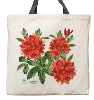 Rhododendron 'Fireball' — premium cotton bag