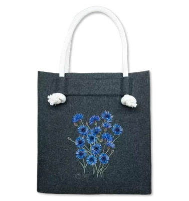 Cornflowers — premium felt bag