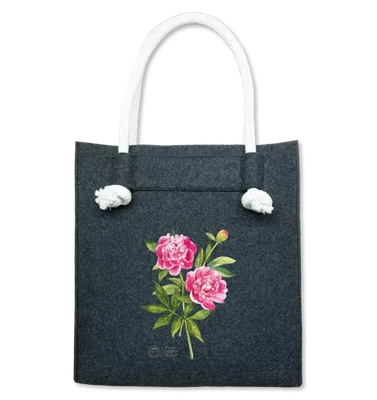 Chinese peony 'Sorbet' — premium felt bag