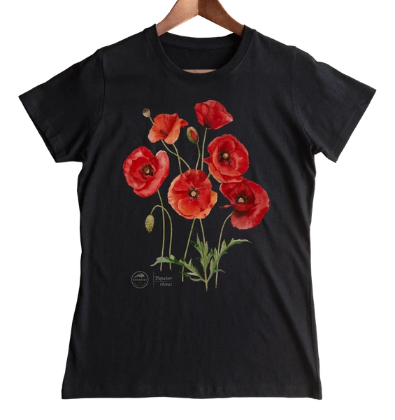 Common poppies — women's t-shirt