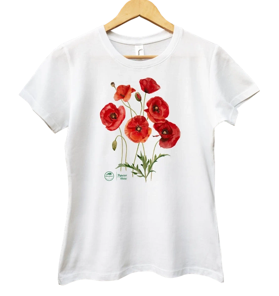 Common poppies — women's t-shirt