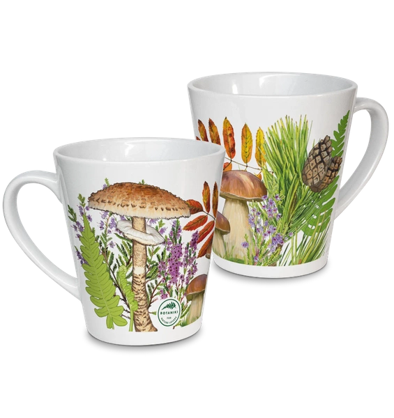 Autumn treasures of the woods — latte mug