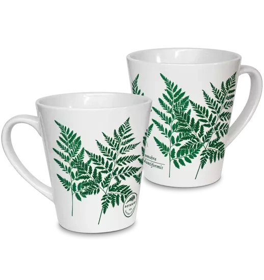 Leather fern — latte mug