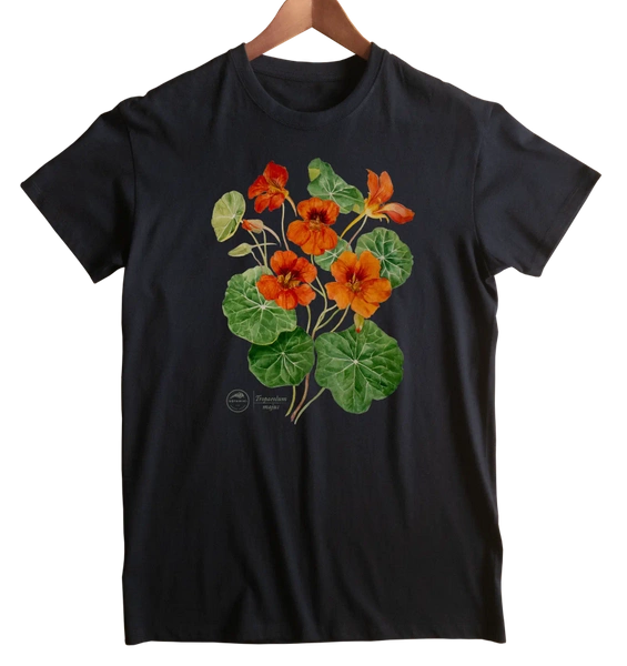 Garden nasturtiums — classic t-shirt