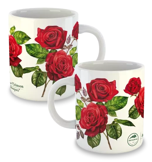 Rose 'Crimson Bouquet' — classic mug