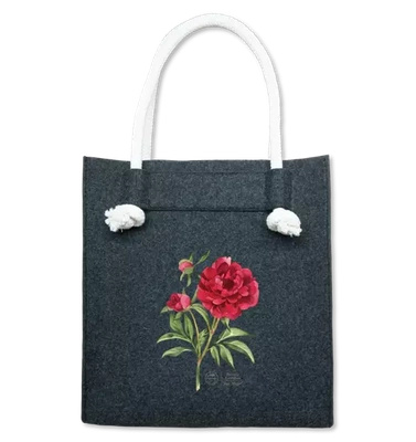 Chinese peony 'Red Magic' — premium felt bag