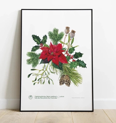 Winter bouquet — plant motif poster