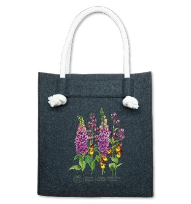 Forest flowers — premium felt bag