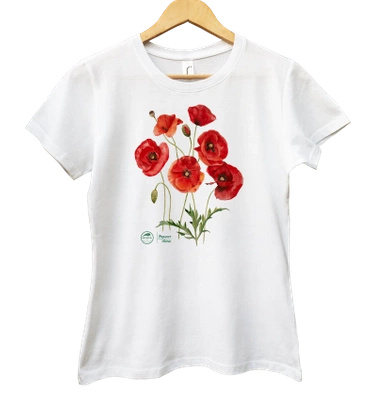 Common poppies — women's t-shirt