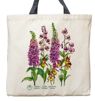 Forest flowers — premium cotton bag