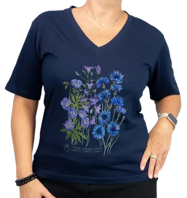 Blue meadow — premium  t-shirt