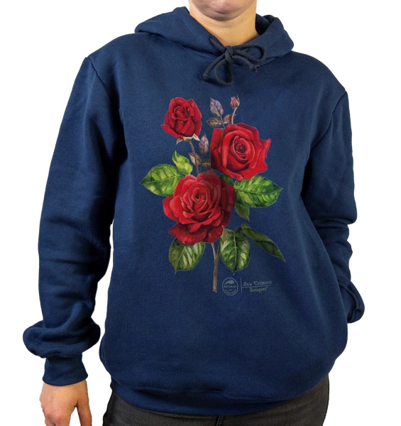 Rose 'Crimson Bouquet' — premium hoodie