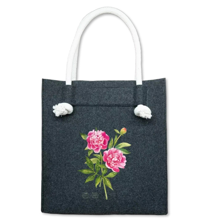 Chinese peony 'Sorbet' — premium felt bag