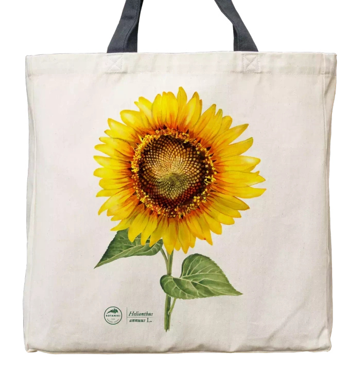 Common sunflower — premium cotton bag