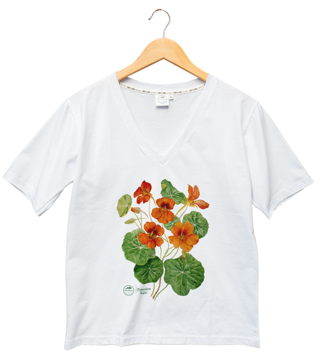 Garden nasturtiums — premium  t-shirt
