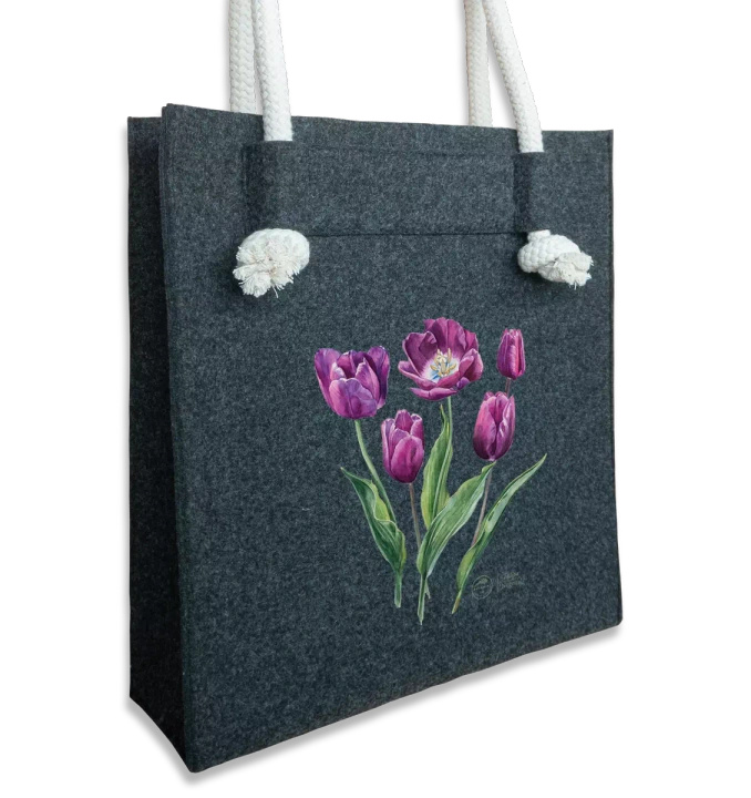 Tulip 'Negrita' — premium felt bag