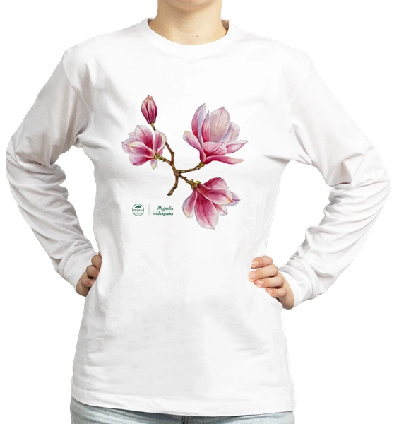 Saucer magnolia intermediate — long sleeve t-shirt