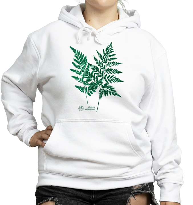 Leather fern — hoodie