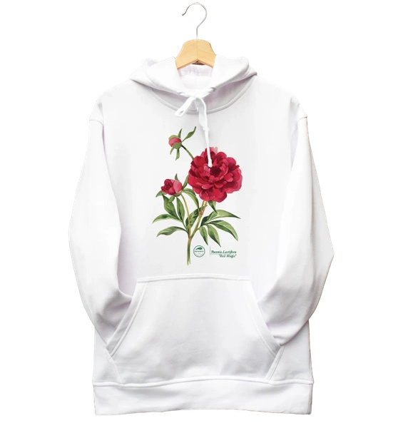 Chinese peony 'Red Magic' — hoodie