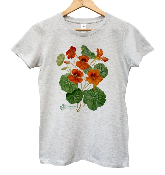 Garden nasturtiums — women's t-shirt