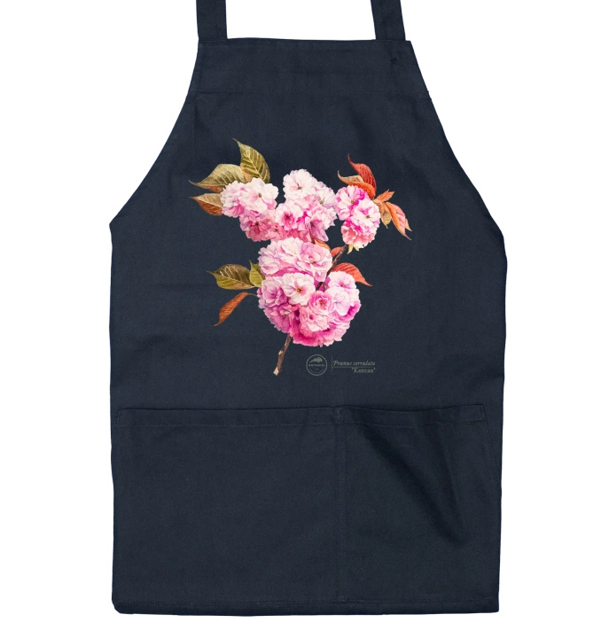 Cherry blossom 'Kanzan' — apron with pockets