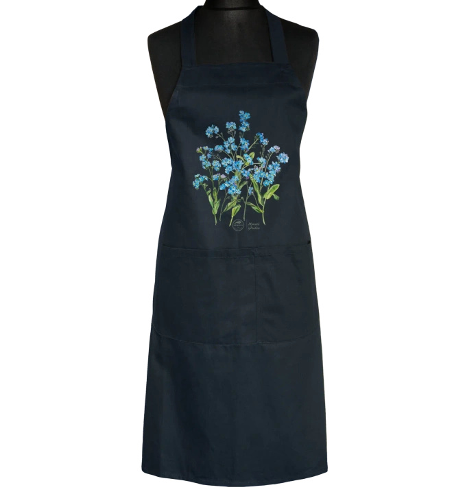 Forget-me-nots — apron with pockets