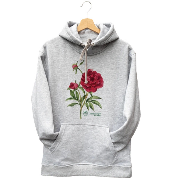 Chinese peony 'Red Magic' — hoodie