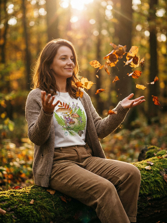 Autumn treasures of the woods — classic t-shirt