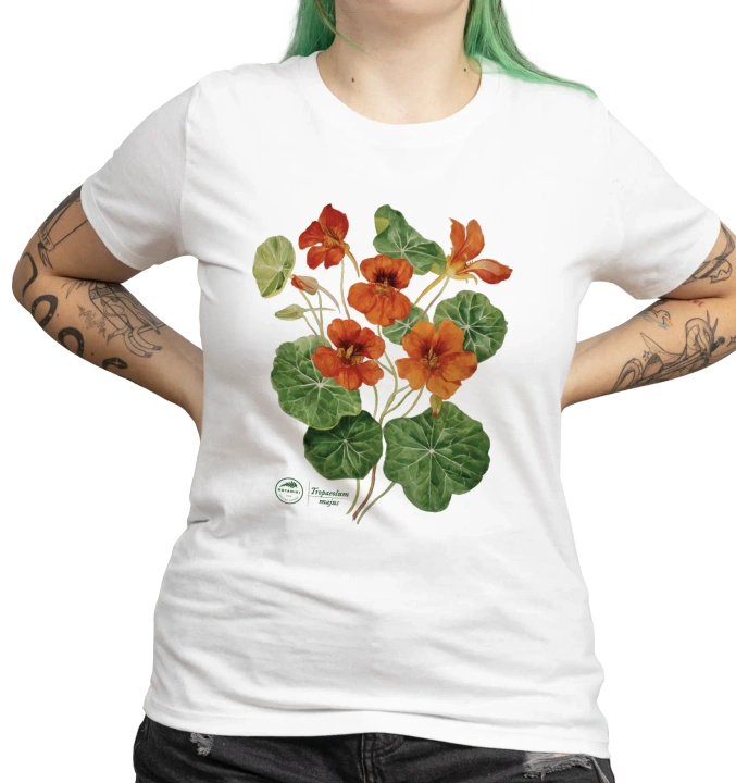 Garden nasturtiums — women's t-shirt