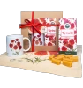 Common poppies — gift set — milk fudgecotton bagceramic mugfor a plant lover