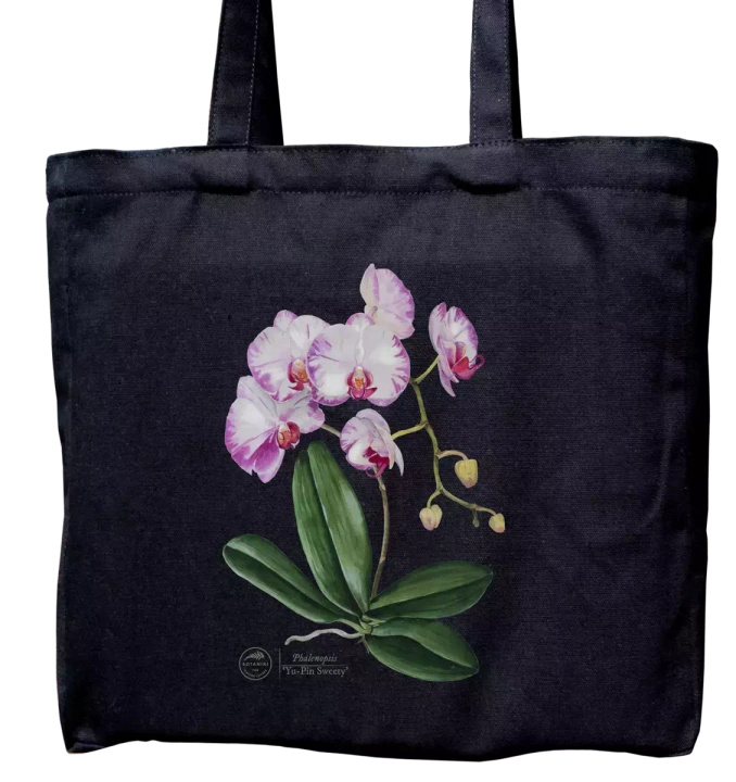 Orchid phalaenopsis — premium cotton bag