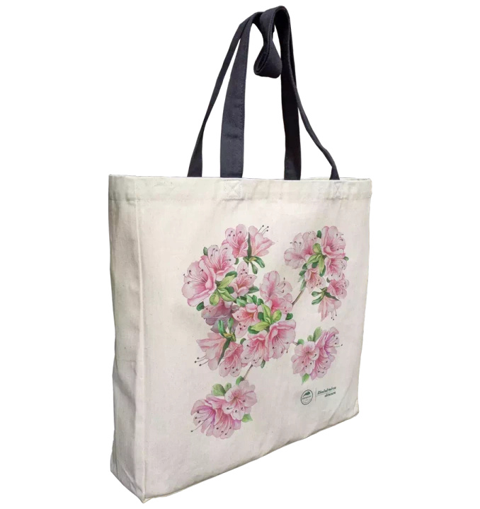 Common rhododendron — premium cotton bag